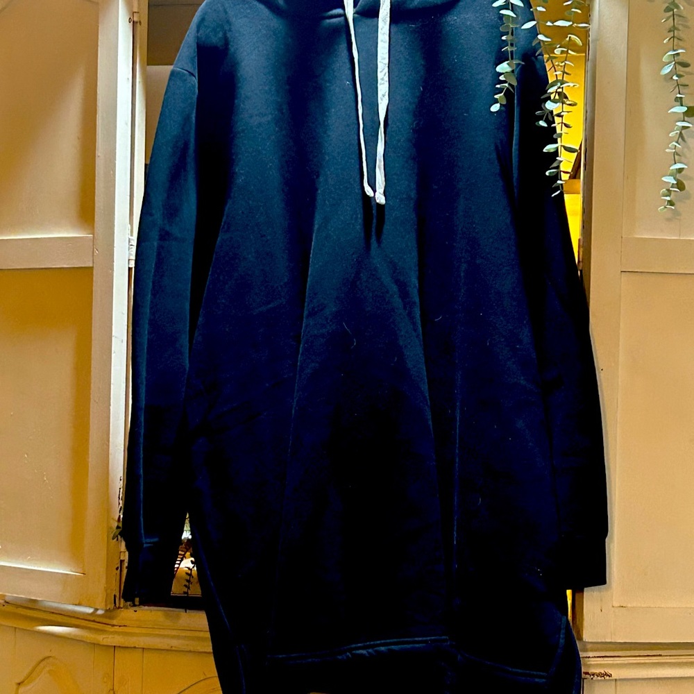 Ellos Black Tunic hoodie sweatshirt NWOT size 3X
